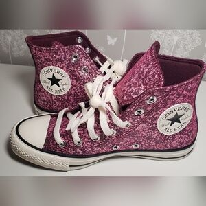 Converse Orchid Abyss New glitter canvas Hightop sneakers